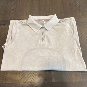 Lululemon gray swiftly tech polo shirt 6 women